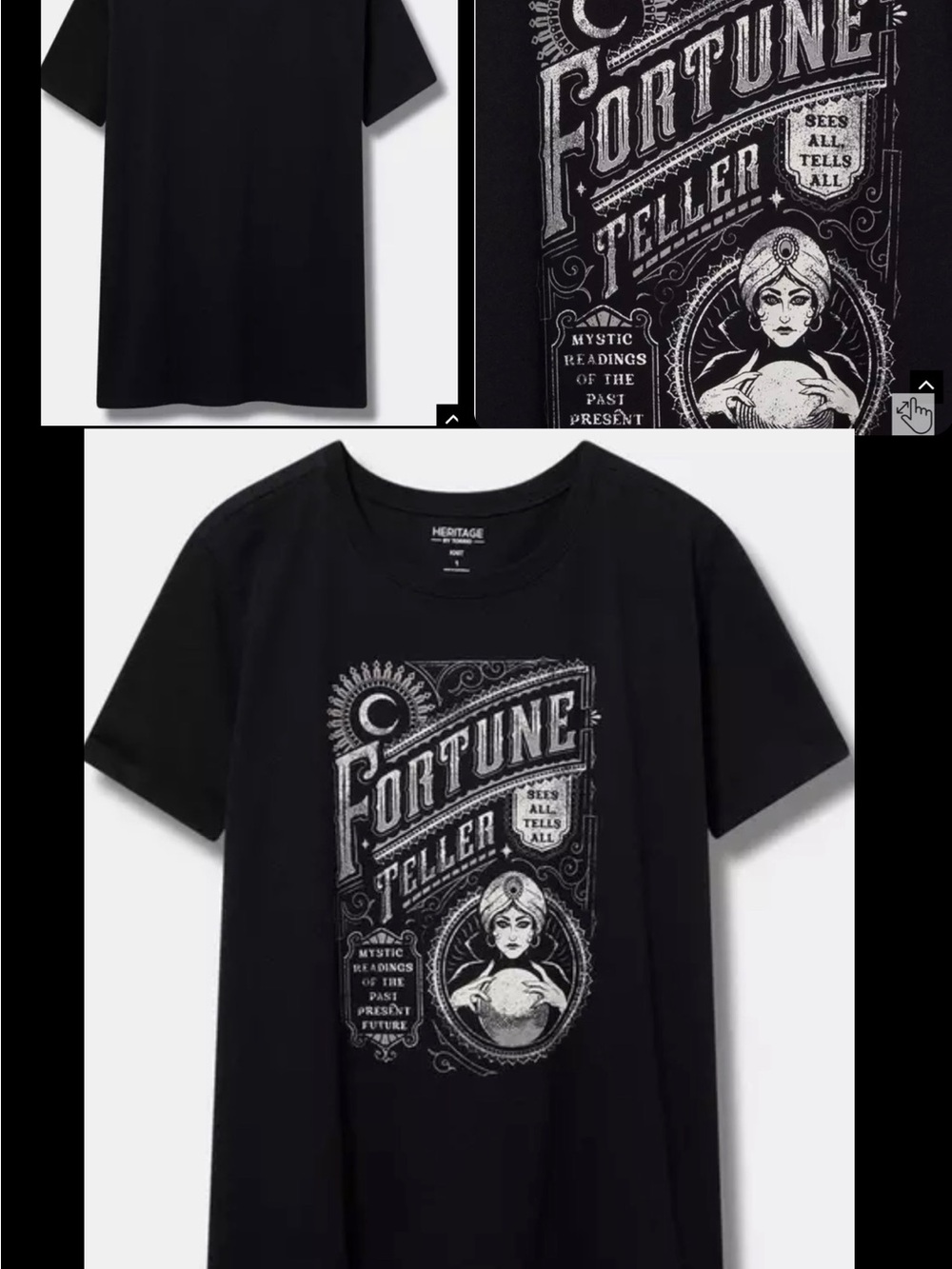 Torrid•fortune teller classic fit heritage tee